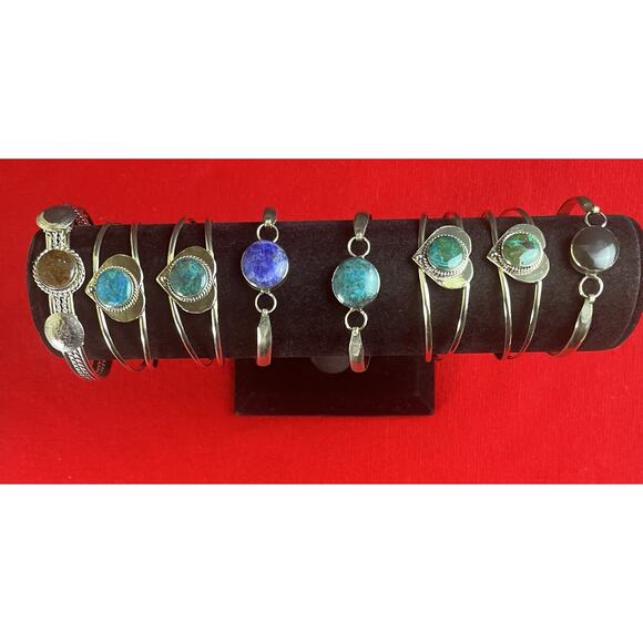 08 Pieces Peruvian Semi-precious Stone Bracelets from Perú NEW - Picture 1 of 6